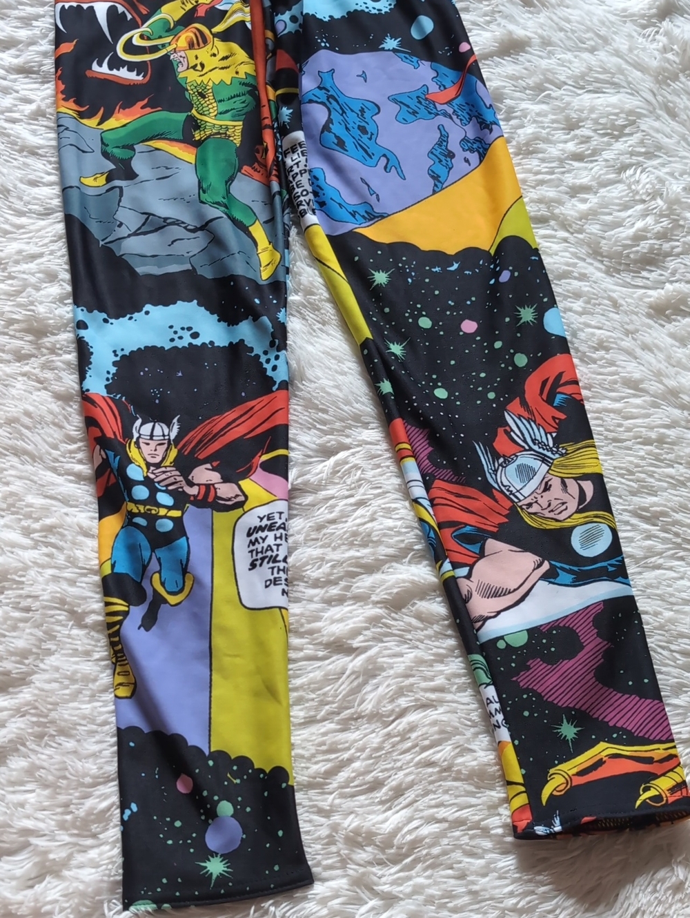 NWT Blackmilk Marvel Thor Rainbow Bridge Hooded Zip Jumpsuit Snugglesuit Small - Picture 7 of 16